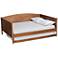 Baxton Studio Veles Ash Walnut Full Size Daybed with Trundle
