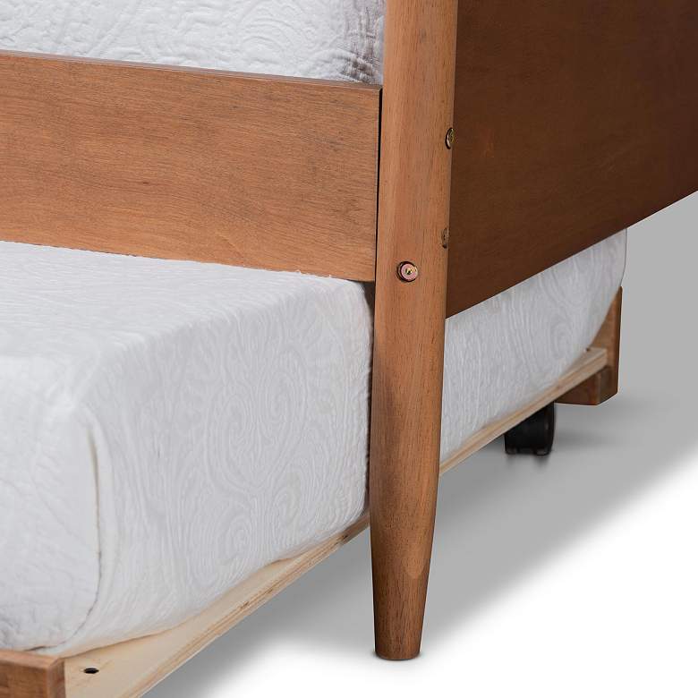 Image 4 Baxton Studio Veles Ash Walnut Full Size Daybed with Trundle more views