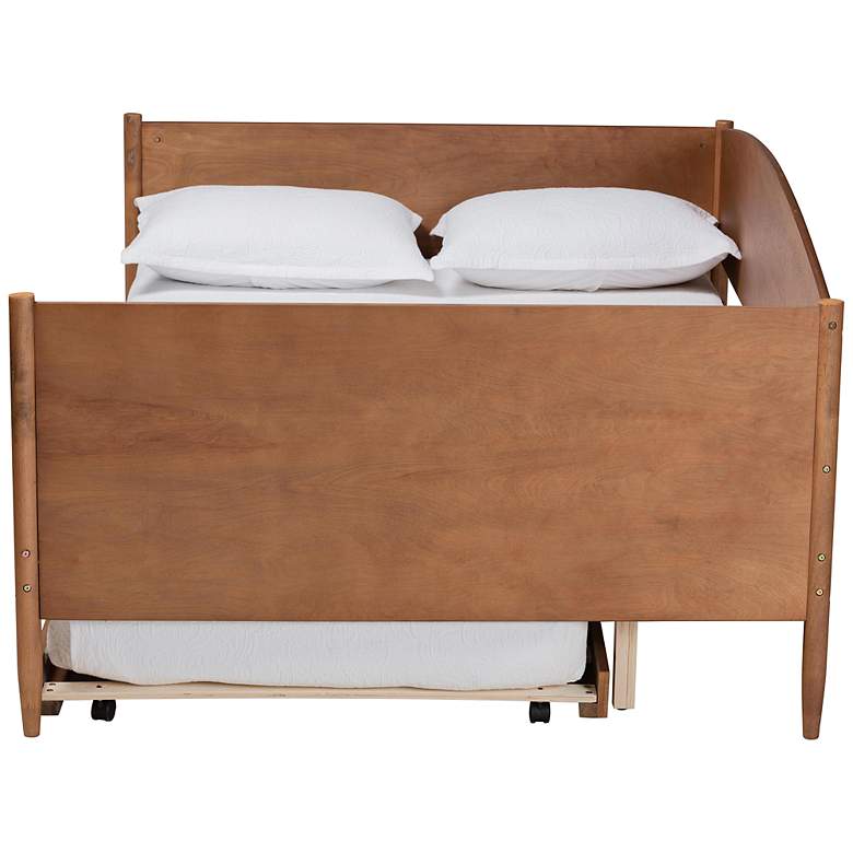 Image 6 Baxton Studio Veles Ash Walnut Full Size Daybed with Trundle more views