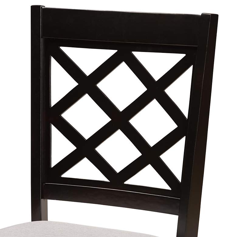 Image 4 Baxton Studio Verner Dark Brown 7-Piece Dining Set more views