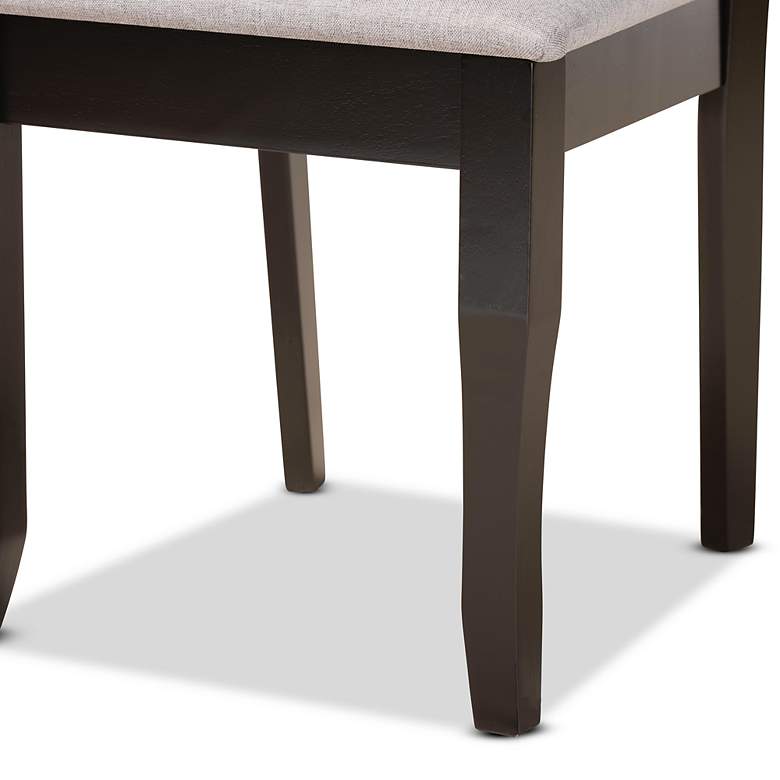 Image 5 Baxton Studio Verner Dark Brown 7-Piece Dining Set more views