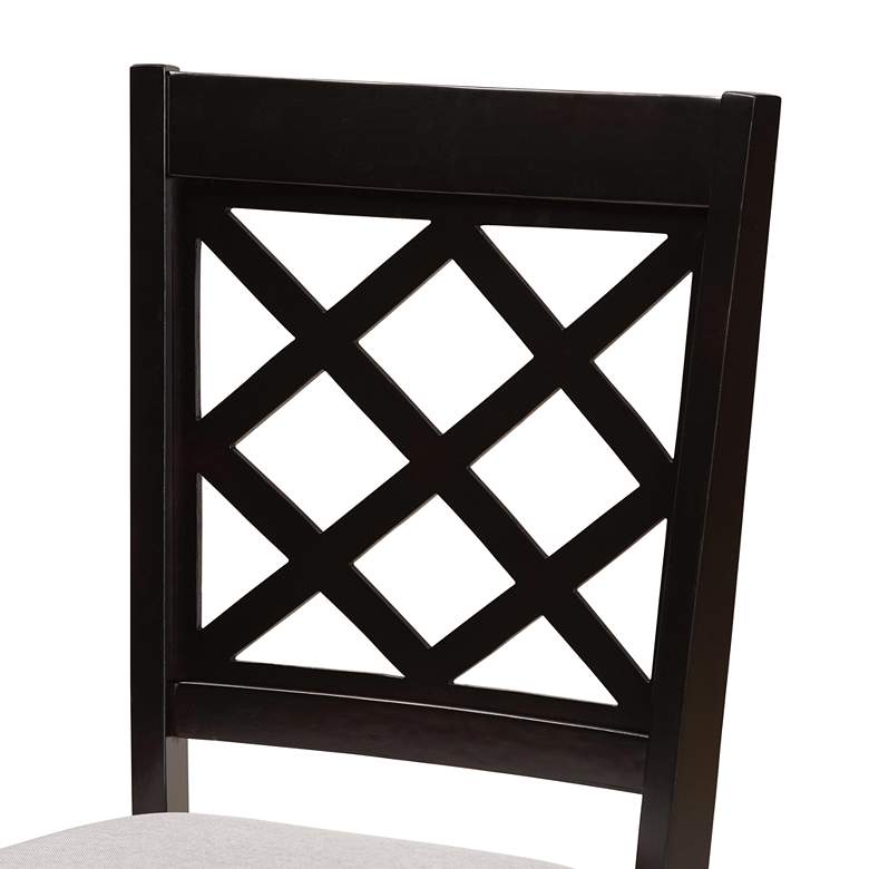 Image 3 Baxton Studio Verner Dark Brown Wood Dining Chairs Set of 2 more views