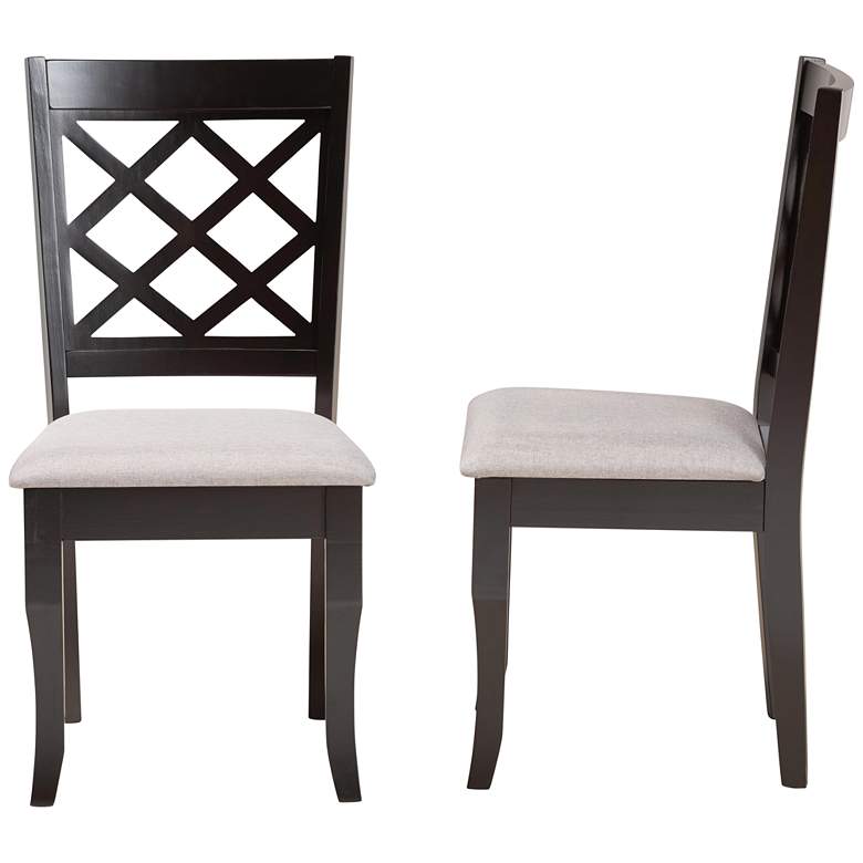 Image 6 Baxton Studio Verner Dark Brown Wood Dining Chairs Set of 2 more views