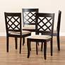 3_Baxton Studio Verner Sand Fabric Upholstered Wood Dining Chair more views