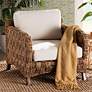 1_Baxton Studio Vevina Dark Brown Seagrass Wood Arm Chair