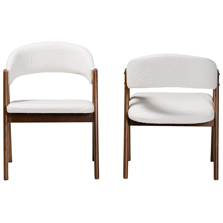 Image 4 Baxton Studio Virden Boucle Upholstered Dining Chair Set of 2 more views