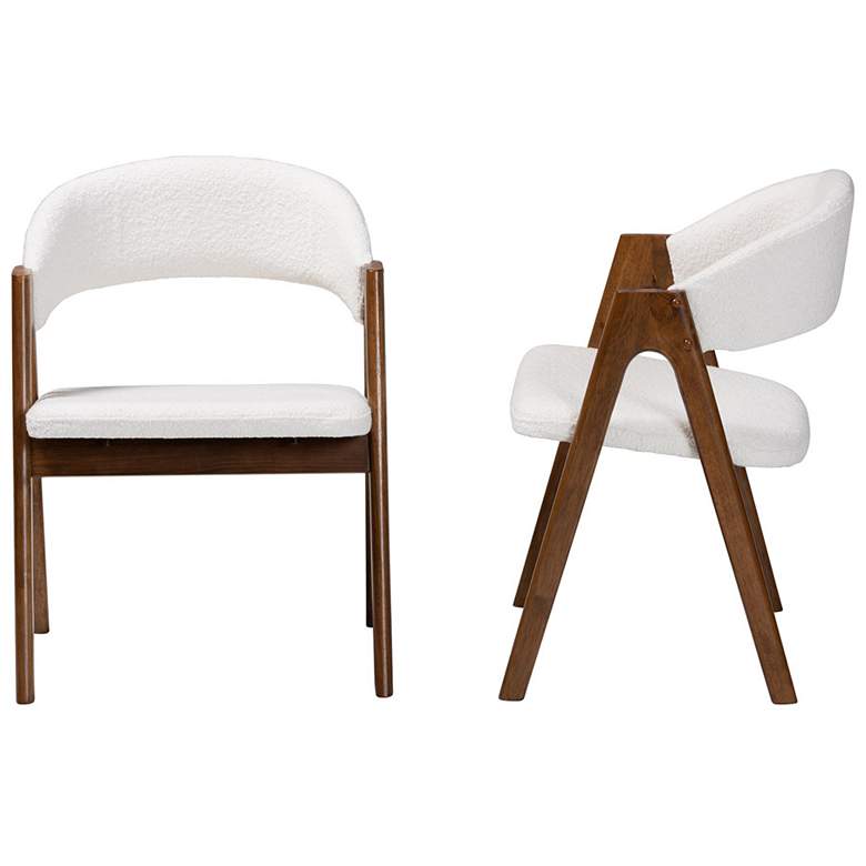 Image 5 Baxton Studio Virden Boucle Upholstered Dining Chair Set of 2 more views