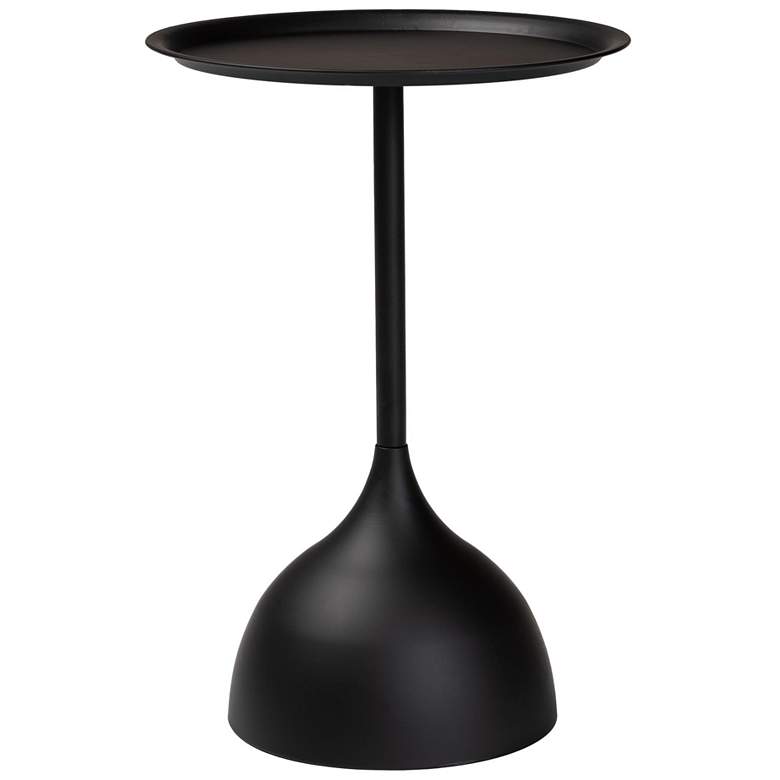 Image 2 Baxton Studio Webb Black Metal Pedestal Side Table