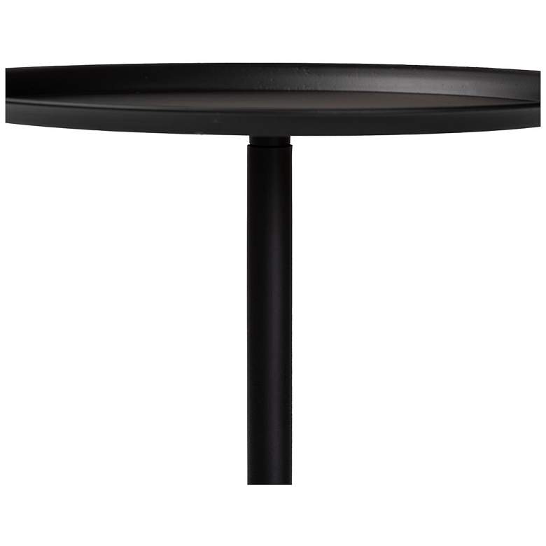 Image 4 Baxton Studio Webb Black Metal Pedestal Side Table more views