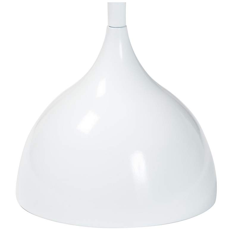 Image 5 Baxton Studio Webb White Metal Pedestal Side Table more views