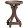 Baxton Studio Westlyn French Country Antique Brown Wood End Table