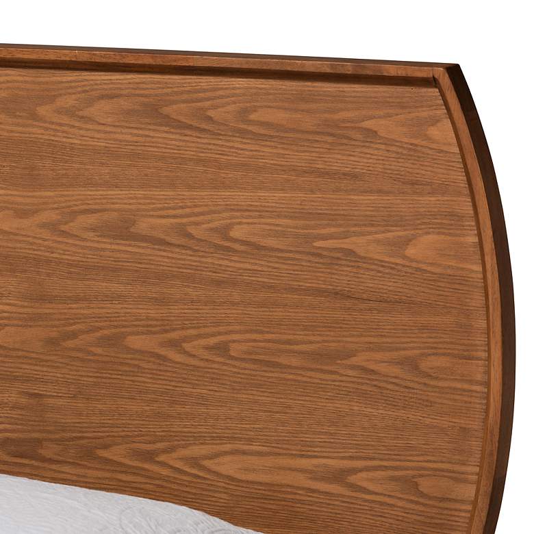 Image 3 Baxton Studio Yori Walnut Brown Wood Twin Size Platform Bed more views