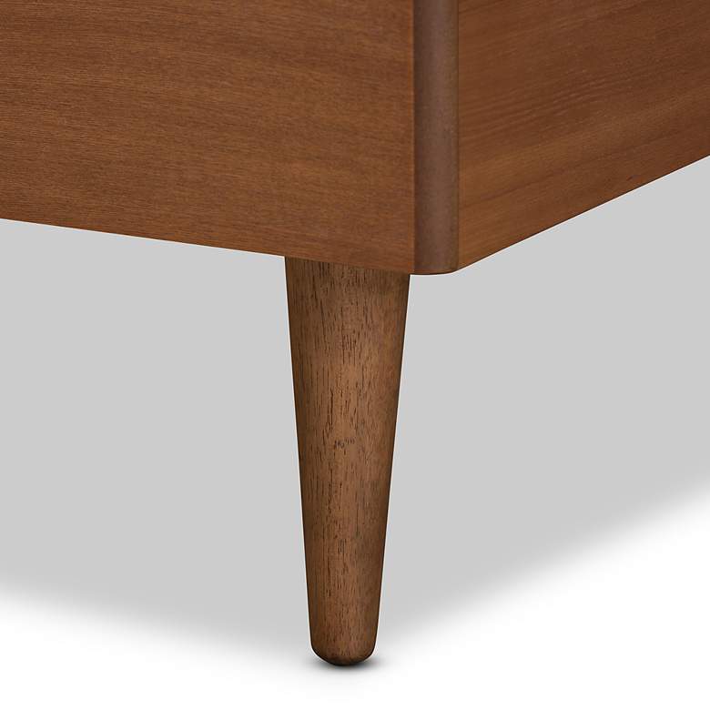 Image 4 Baxton Studio Yori Walnut Brown Wood Twin Size Platform Bed more views