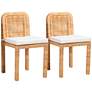2_Baxton Studio Zariah 2-Piece Dining Chair Set