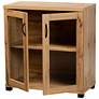 5_Baxton Studio Zentra 31 1/2"W Oak Brown 2-Door Shoe Cabinet more views