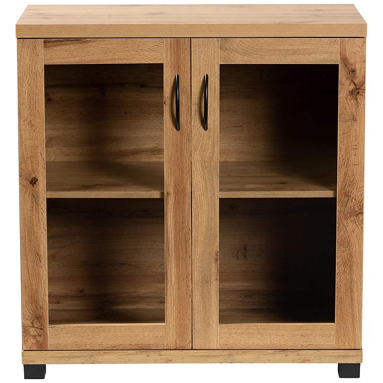 Image 6 Baxton Studio Zentra 31 1/2"W Oak Brown 2-Door Shoe Cabinet more views