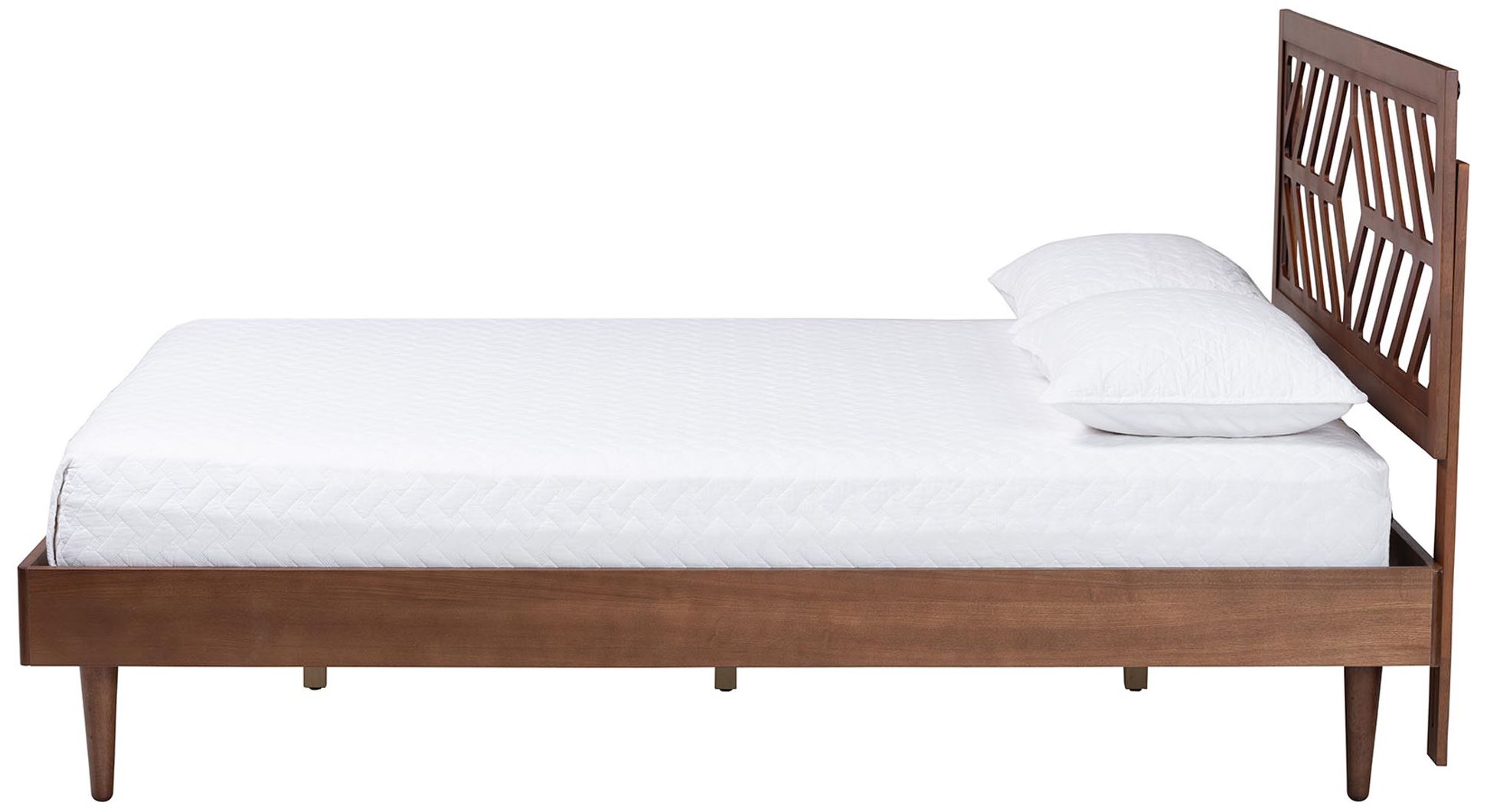 Image 3 Baxton Studio Zola Platform Bed - Mid-Century Modern Bed, Queen more views