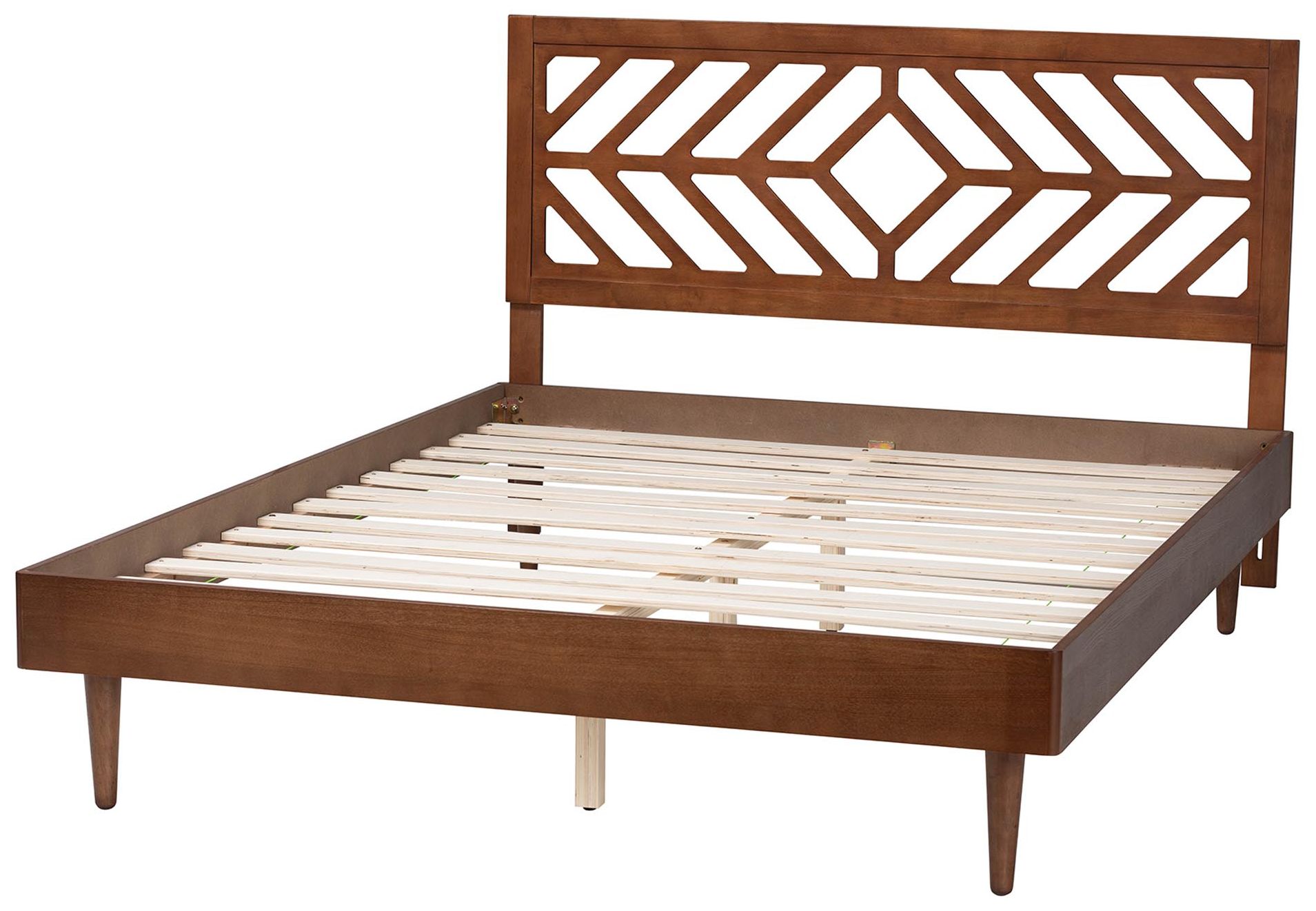 Image 4 Baxton Studio Zola Platform Bed - Mid-Century Modern Bed, Queen more views