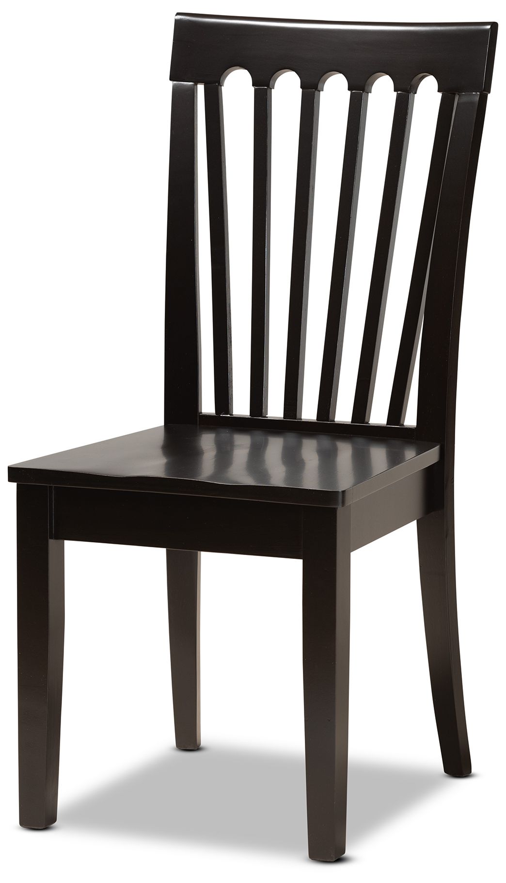 Image 4 Baxton Studio Zora Dark Brown Wood 7-Piece Dining Set more views