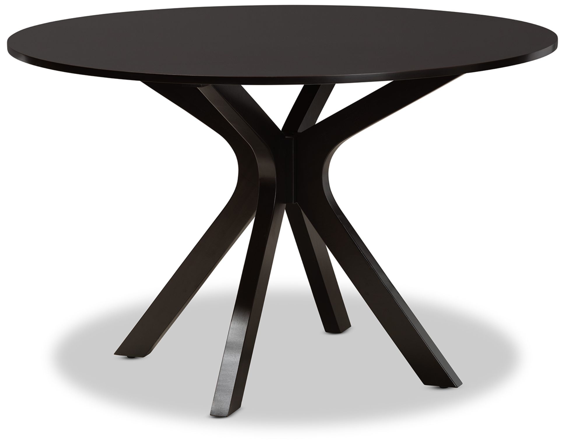 Image 5 Baxton Studio Zora Dark Brown Wood 7-Piece Dining Set more views