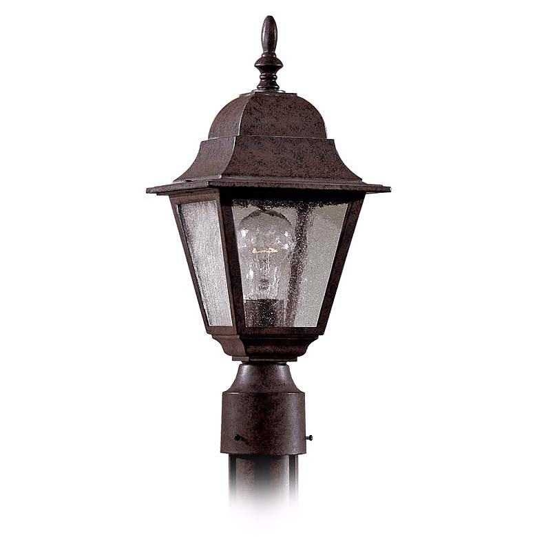 Image 1 Bay Hill Collection 17 inch H Antique Bronze Finish Post Light