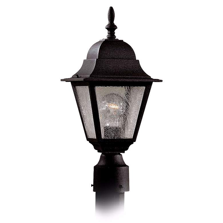 Image 1 Bay Hill Collection 17 inch High Black Finish Post  Light