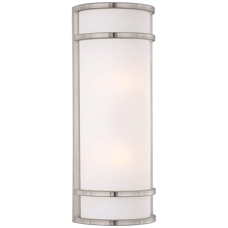 Image 2 Bay View 20 inch High Brushed Steel Outdoor Pocket Light