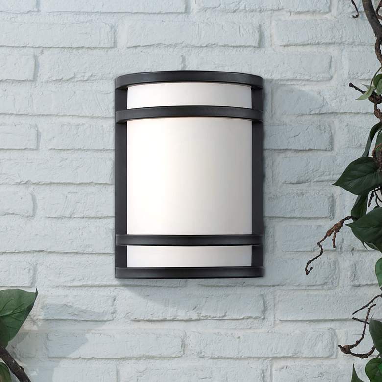 Image 1 Bay View 9 1/2" High Oil Rubbed Bronze Outdoor LED Light
