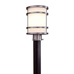 Bay View Collection 12 1/4&quot; High Steel Post Light