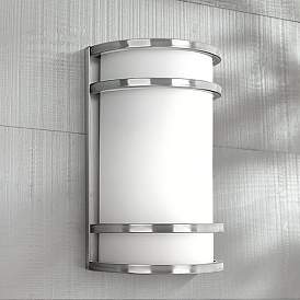 Image1 of Bay View Collection 12" High Steel Finish Outdoor Wall Light