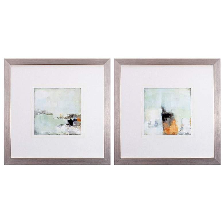 Image 1 Bay View Morning 26"W x 26"H Framed Art Set of 2