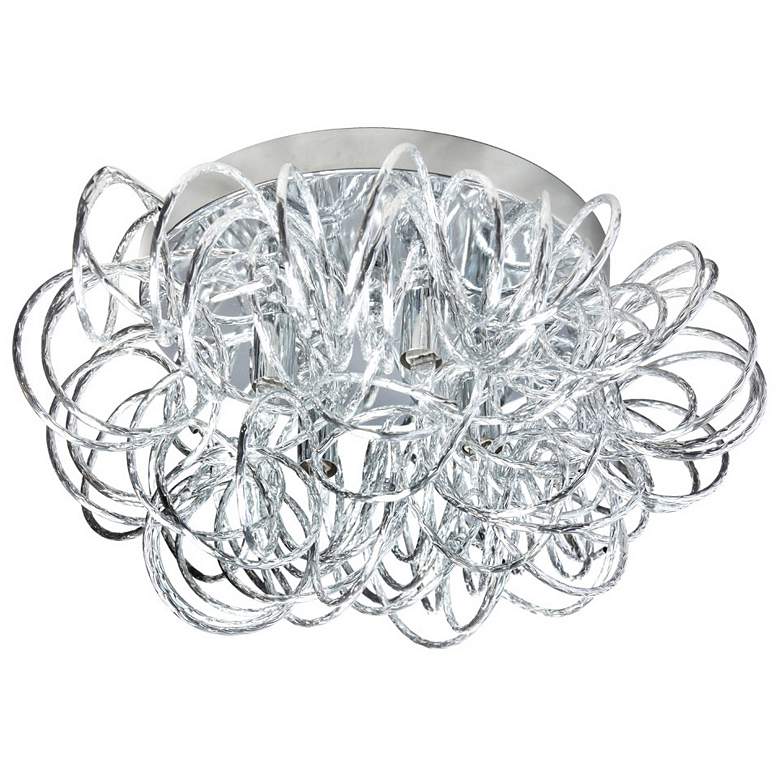 Image 1 Baya 15" Wide Polished Chrome Ceiling Light