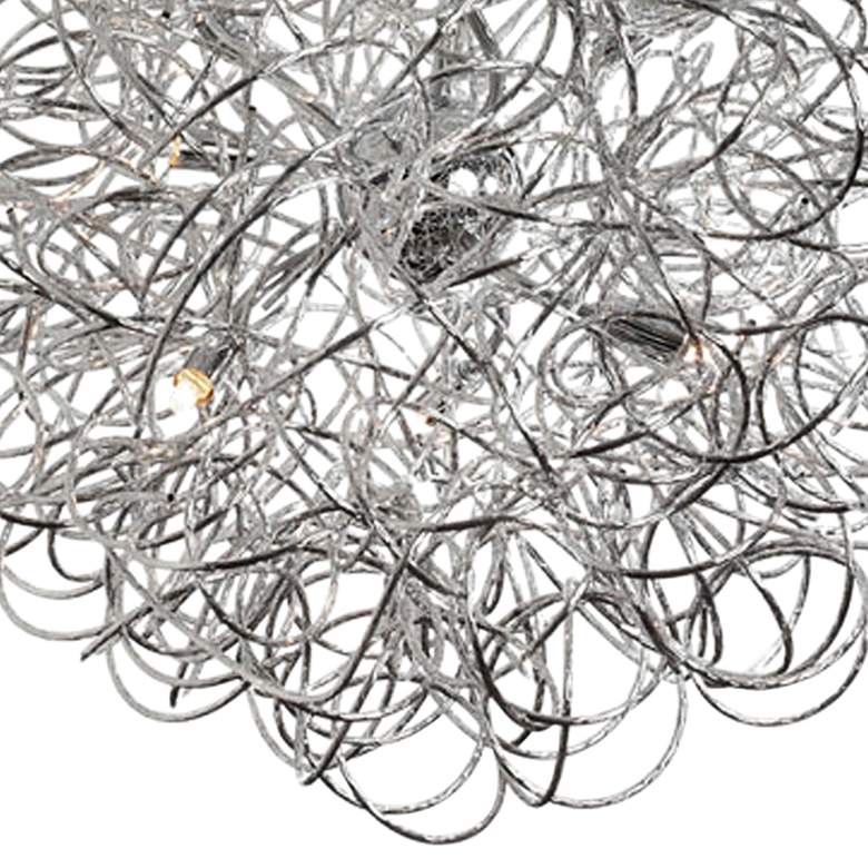 Image 3 Baya 18" Wide 6 Light Tubular Polished Chrome Pendant more views