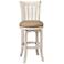 Bayberry 30" Off-White Woven Fabric Swivel Barstool