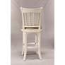 Bayberry 30" Off-White Woven Fabric Swivel Barstool