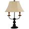 Bayfield 3-Light 26" High Black Finish Candelabra Arm Table Lamp