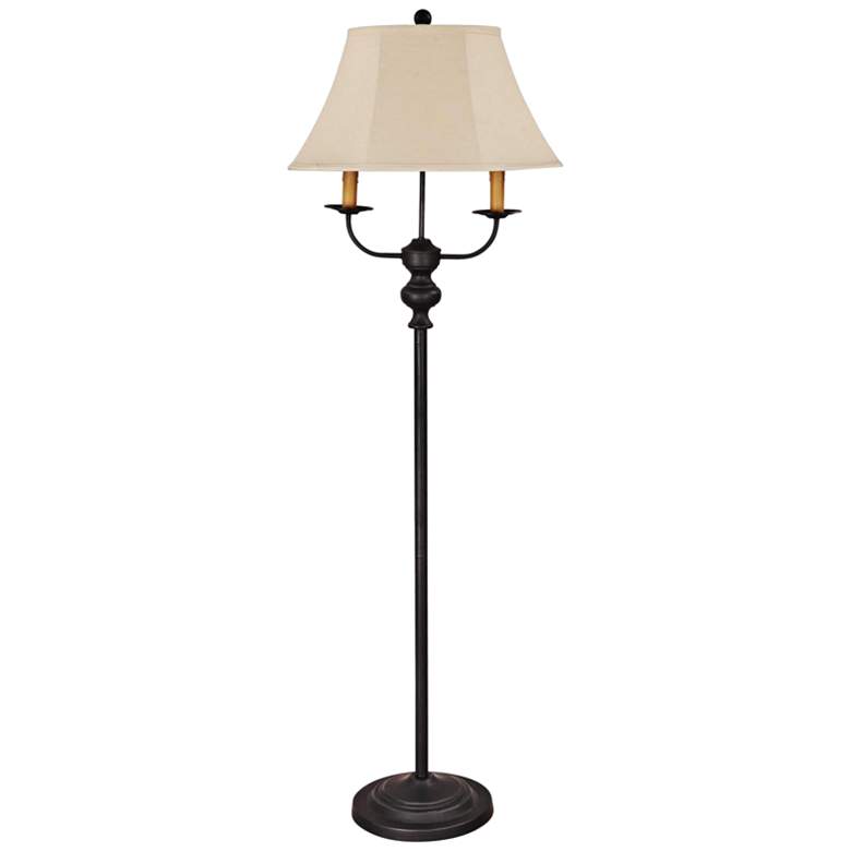Image 2 Bayfield 57 inch Black Finish 3-Light Traditional Floor Lamp