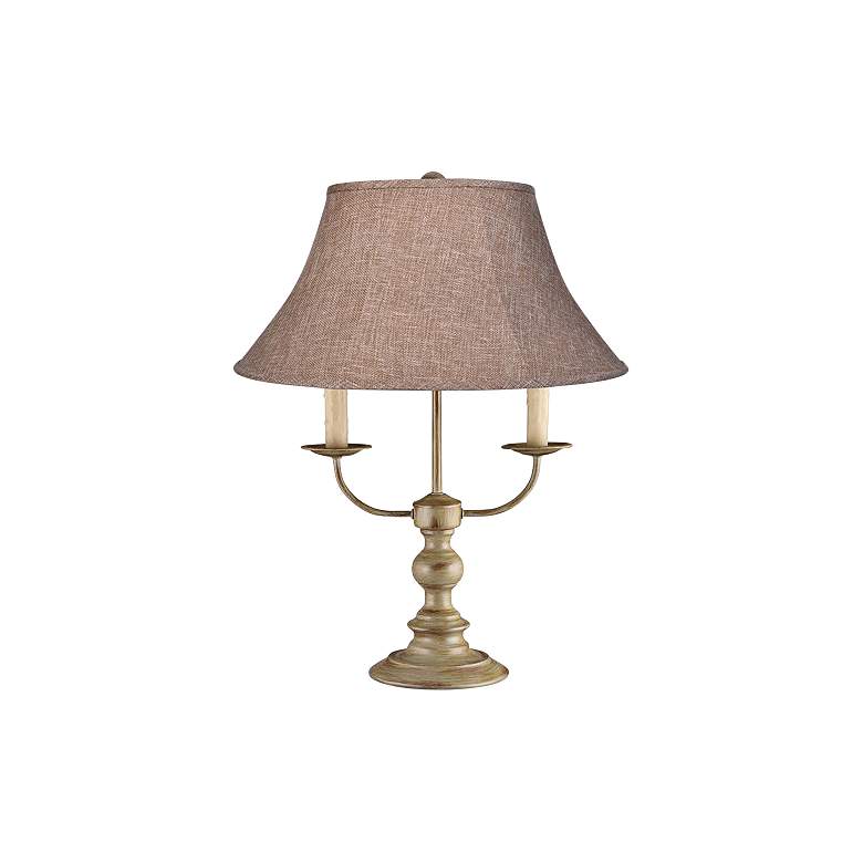 Image 1 Bayfield Antique Silver Candelabra Arm 3-Light Table Lamp