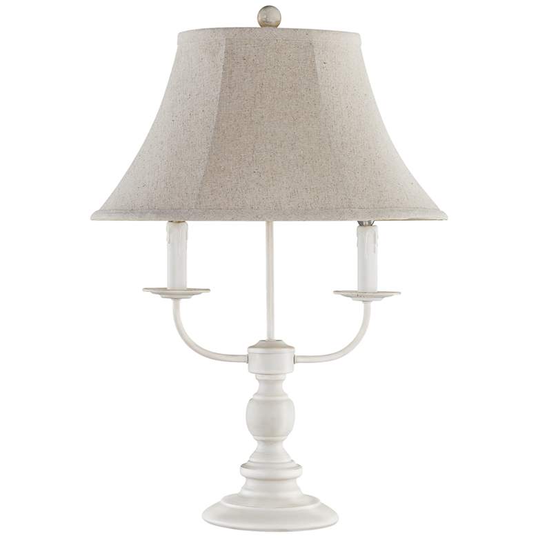 Image 1 Bayfield White 3-Light Candelabra Arm Table Lamp