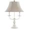 Bayfield White 3-Light Candelabra Arm Table Lamp