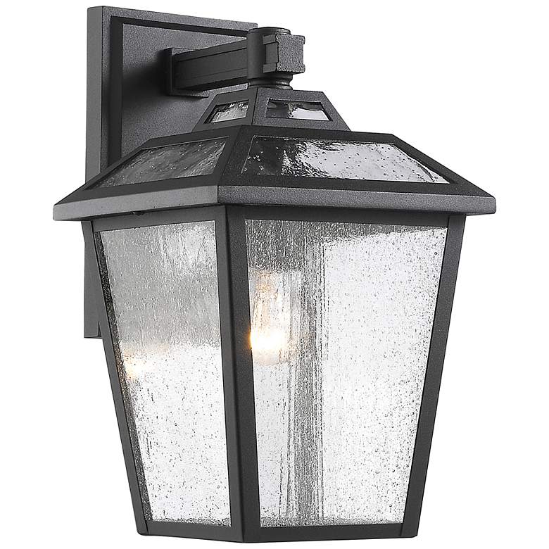 Image 2 Bayland 13 1/4 inch High Black Outdoor Wall Light