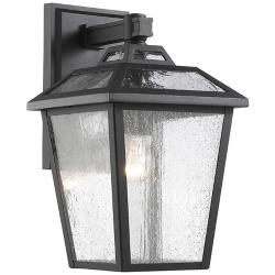 Bayland 13 1/4&quot; High Black Outdoor Wall Light