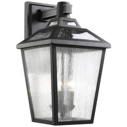 Bayland 20 1/4&quot; High Black Outdoor Wall Light