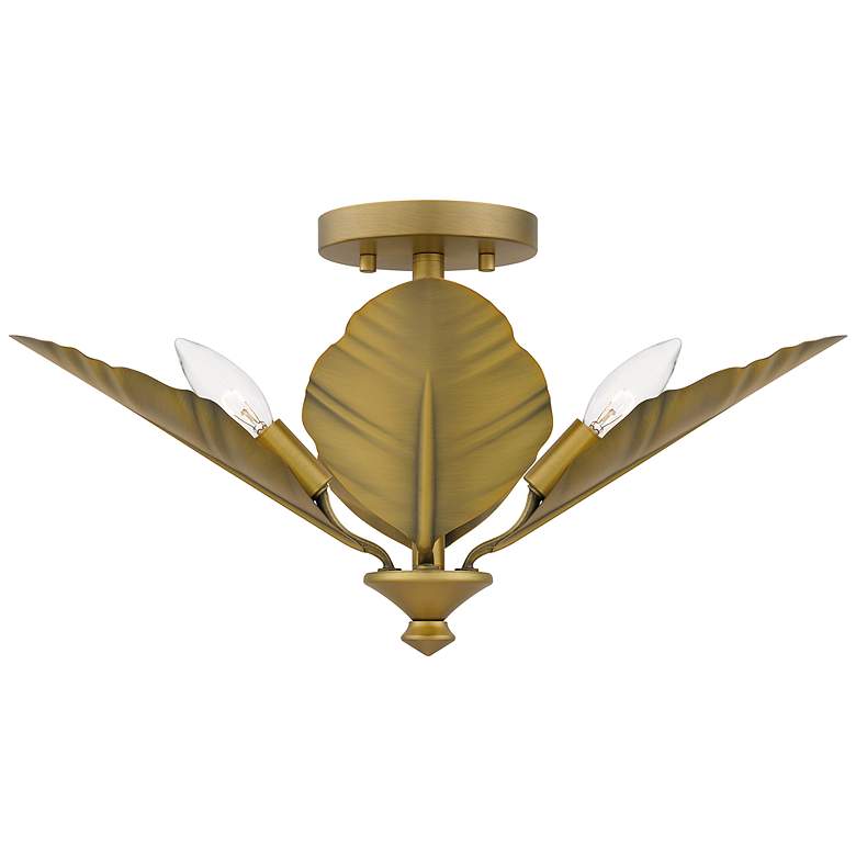 Image 3 Bayley 4-Light Aged Brass Semi-Flush Mount more views
