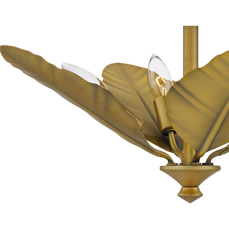 Image 6 Bayley 4-Light Aged Brass Semi-Flush Mount more views