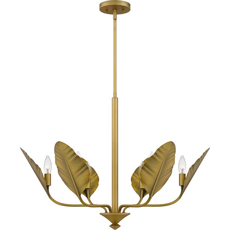 Image 3 Bayley 6-Light Aged Brass Chandelier more views