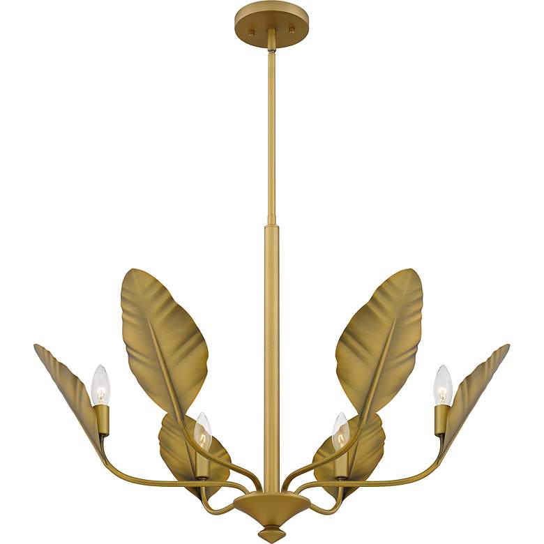 Image 5 Bayley 6-Light Aged Brass Chandelier more views