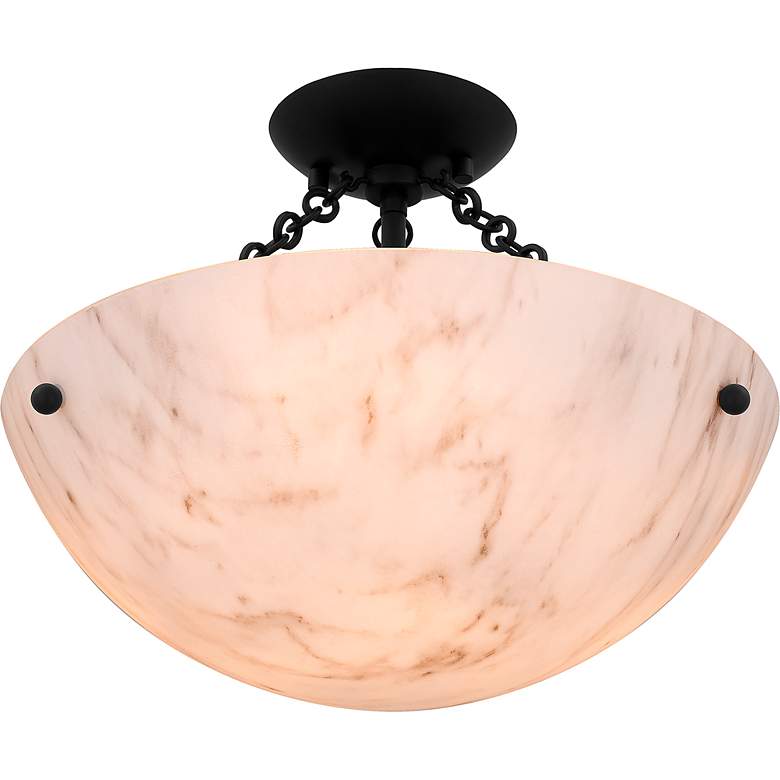 Image 5 Baylor 3-Light Matte Black Semi-Flush Mount more views