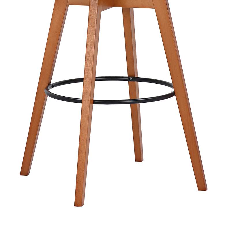 Image 5 Baylor 30 1/2" Cream Faux Leather Swivel Bar Stool more views