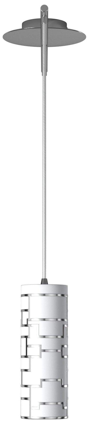 Image 4 Bayman - 3-Light Multi Light Pendant - Chrome - White DÃ©cor Glass more views